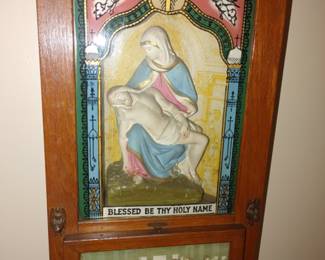 Catholic last right cabinet with original contents