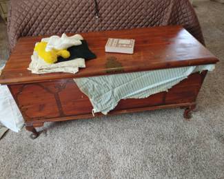 Brass inlay Lane cedar chest