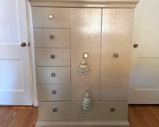 Art Deco Inspired Cream Chifferobe