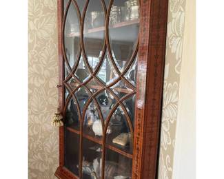Antique Mahogany Corner Cabinet 