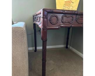 Carved Wood Game Table