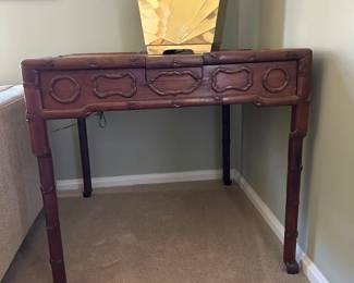 Carved Wood Game Table