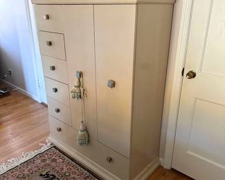 Art Deco Inspired Cream Chifferobe