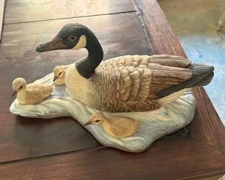 Boehm Porcelain Canadian Goose with Goslings