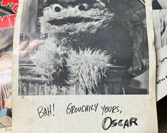 First year Sesame Place dolls with signed character photos