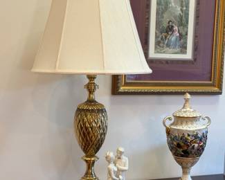 Stiffel Brass Pineapple Lamp