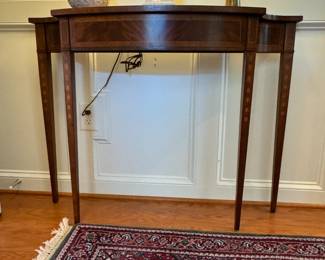 Ornate Bowfront Entry Table