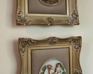 Vintage Meissen Porcelain Cameos