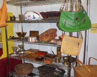 Dooney and Burke purses, baskets, household
