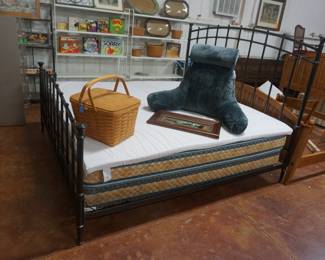King bed, Longaberger basket, bed pillow