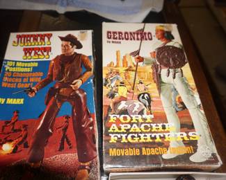 Johnny West  and Geronimo by Marx