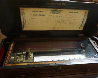 Mandoline Twenty Four Airs 4 Cylinders Recharge Antique music box