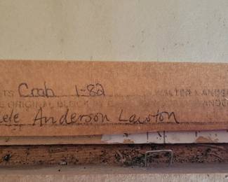 Walter Anderson Block Print Hand Colored by Adele Anderson Lawton in 1982.  (This is before silkscreening)