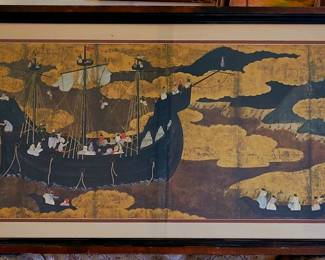 Large vintage Chinese print