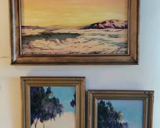 All 3 oil paintingsare by Elizabeth Schluessner