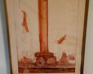 Signed and numbered Claes Oldenburg poster-1969