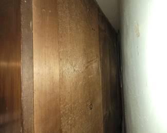 Backside of Shaker tall cabinet