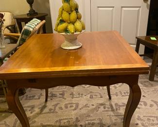 Attractive refractory dining table - can be table for four or six when opened