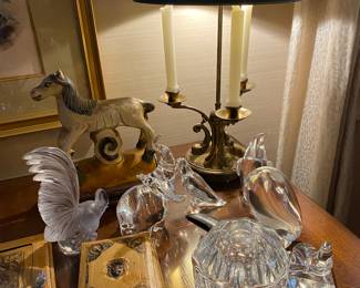 Beautiful collection of Lalique, Baccarat and Waterford pieces
