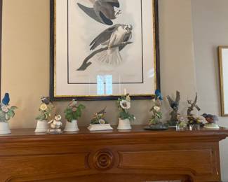 Another wonderful collection of Boehm birds and flowers -more in another room 