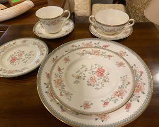 One of the many sets of china