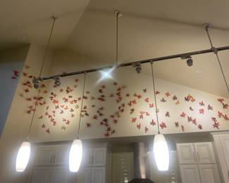 Fabulous Bradley Sabin art installation- 165 pieces in Tuscan colors. A must see❤️make an appointment at Saturday sale