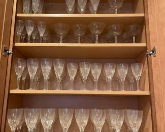 Lots of great crystal stemware sets