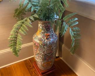 One of many monumental oriental vases