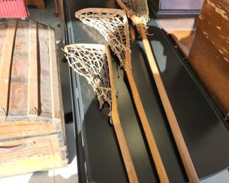 Vintage lacrosse sticks