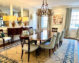 Antique Handwoven palace size rug - with papers!