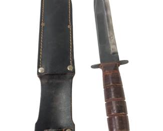 G.B. Hunting Knife With Sheath, Made In Japan