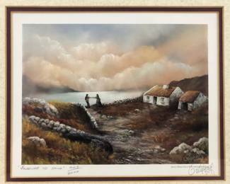 Signed Philip Gray Limited Edition Print, "FAREWELL TO HOME," No.443/2000
