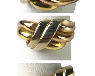 18K Yellow Gold Ring, Men's Size 10-3/4