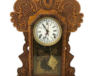 Ingraham Clock Co. Gila Model Calendar Mantle Clock
