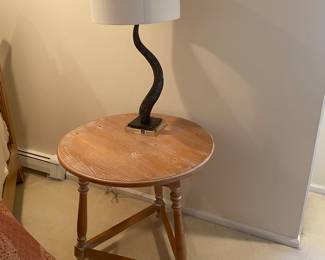 PAIR OF FAUX HORN TABLE LAMPS