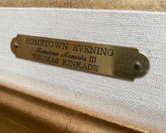 THOMAS KINCAID PRINT ON CANVAS