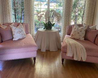 PAIR OF CHAISES BY PERSNICKETY