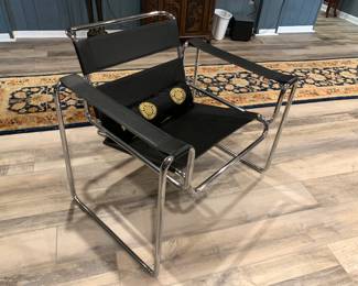 Marcel Breuer mid century modern chrome chair