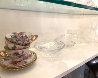 Tea cups, crystal