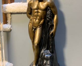 Bronze Hercules statue