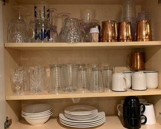 Dishes, glasses, kitchenware