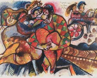 112	Theo Tobiasse Lithograph Un Peuple Assis	Theo Tobiasse (Israel / France, 1927-2012). Lithograph, Un Peuple Assis dans l’Usure des Pierres. Pencil signed lower right and numbered 106/200 in pencil lower left. 21" x 29" (with frame 32 3/8" x 40 1/8").
