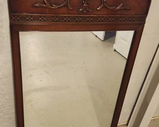 Antique mirror  H 3 and half feet by 2 foot