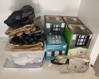 Gloves and LED lighting