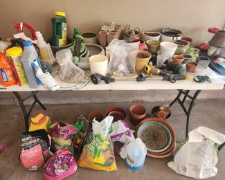 We have pots and plant food