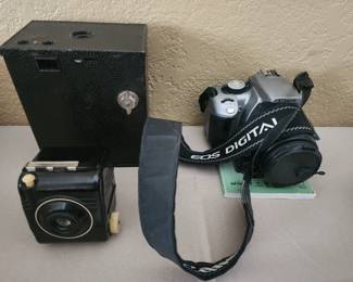 Cannon Camera EOS Rebel 350D and Antique camera