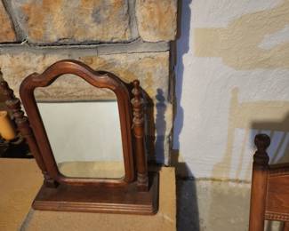 Cane seat rocking chair some damage on left foot