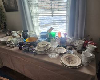 Various China and glass including Theodore Haviland, Limoge and Carnival