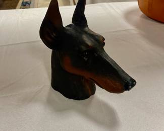 Large MCM Doberman CANDLE, yes, it's a candle!
