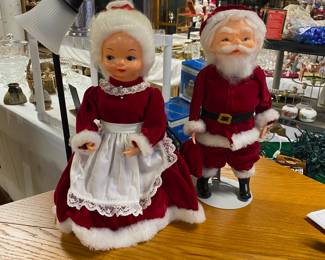Vintage JOY Liquid Detergent Mrs Claus and Santa 